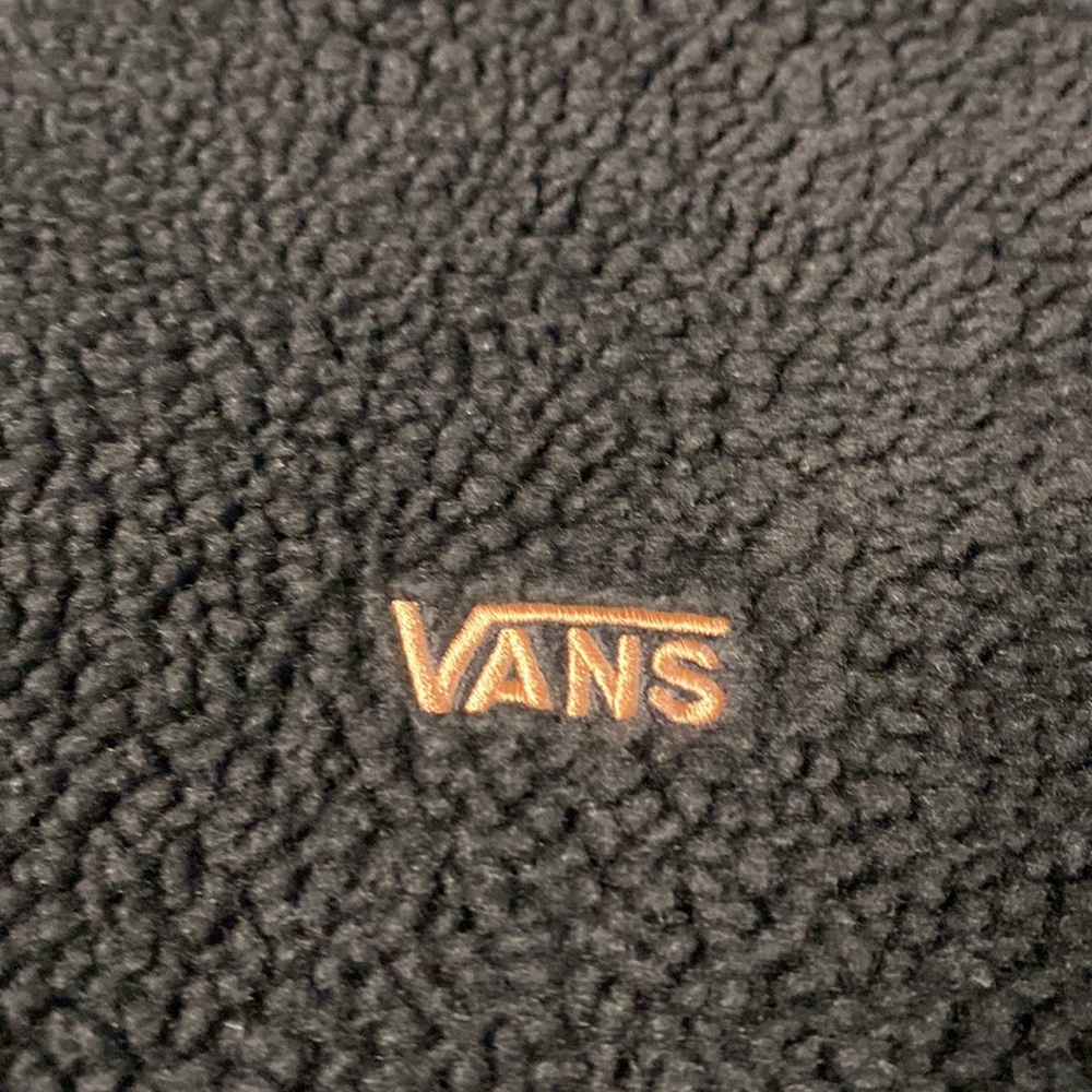 Black vans teddy coat worn once - Picture 2 of 2